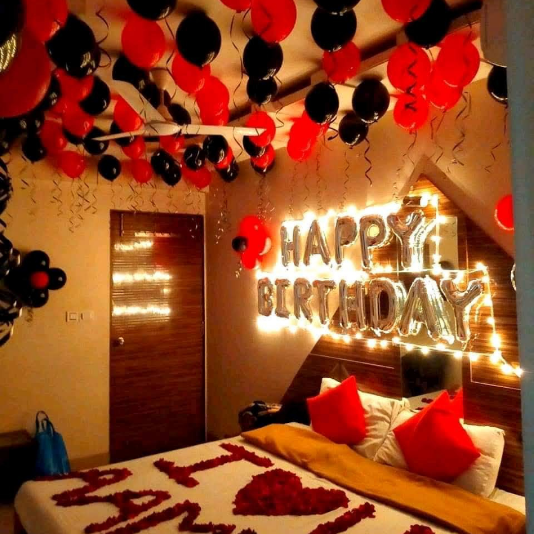 Bedroom Birthday Decoration