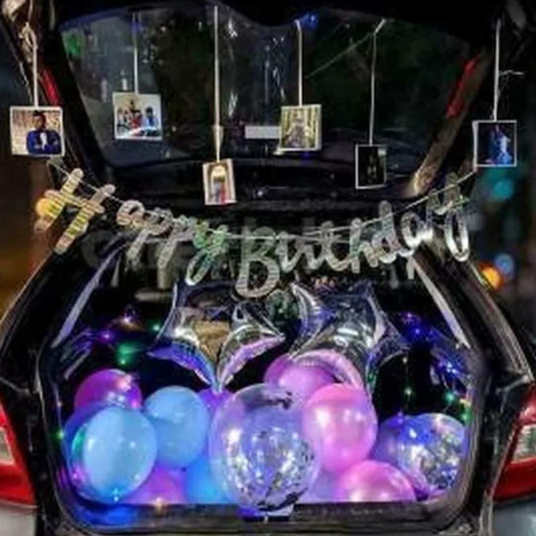 car decoration happy birthday